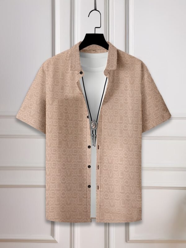 SUPERB IMPORTED  JACQUARD FABRIC FANCY HALF SLEEVE  SHIRT