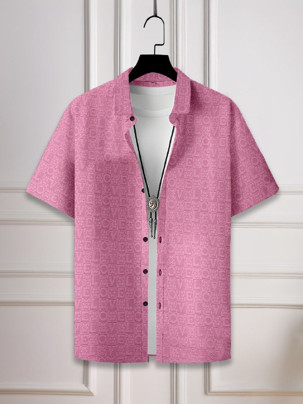 SUPERB IMPORTED  JACQUARD FABRIC FANCY HALF SLEEVE  SHIRT (Copy)