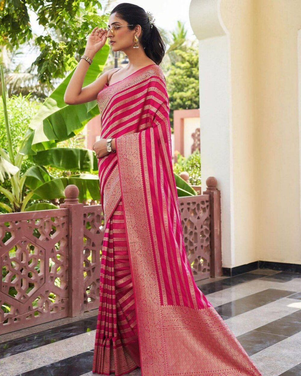 FABRIC : SOFT LICHI SILK CLOTHFABRIC : SOFT LICHI SILK CLOTH.*  *DESIGN : BEAUTIFUL RICH PALLU & JACQUARD WORK ON ALL OVER THE SAREE.*