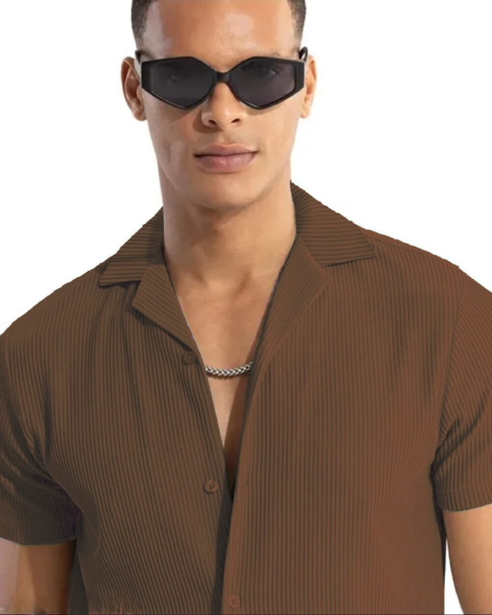LAUNCHING  MEN’S EXCLUSIVE Cod-Roy FABRIC HALF SLEEVE SHIRT - Image 3