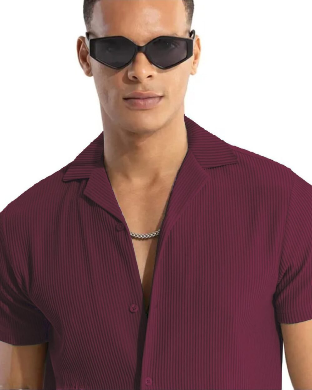 LAUNCHING  MEN’S EXCLUSIVE Cod-Roy FABRIC HALF SLEEVE SHIRT - Image 3