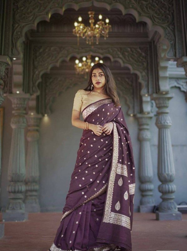 DESIGN : BEAUTIFUL RICH PALLU & SLAB WEAVING WORK ON ALL OVER THE SAREE.*