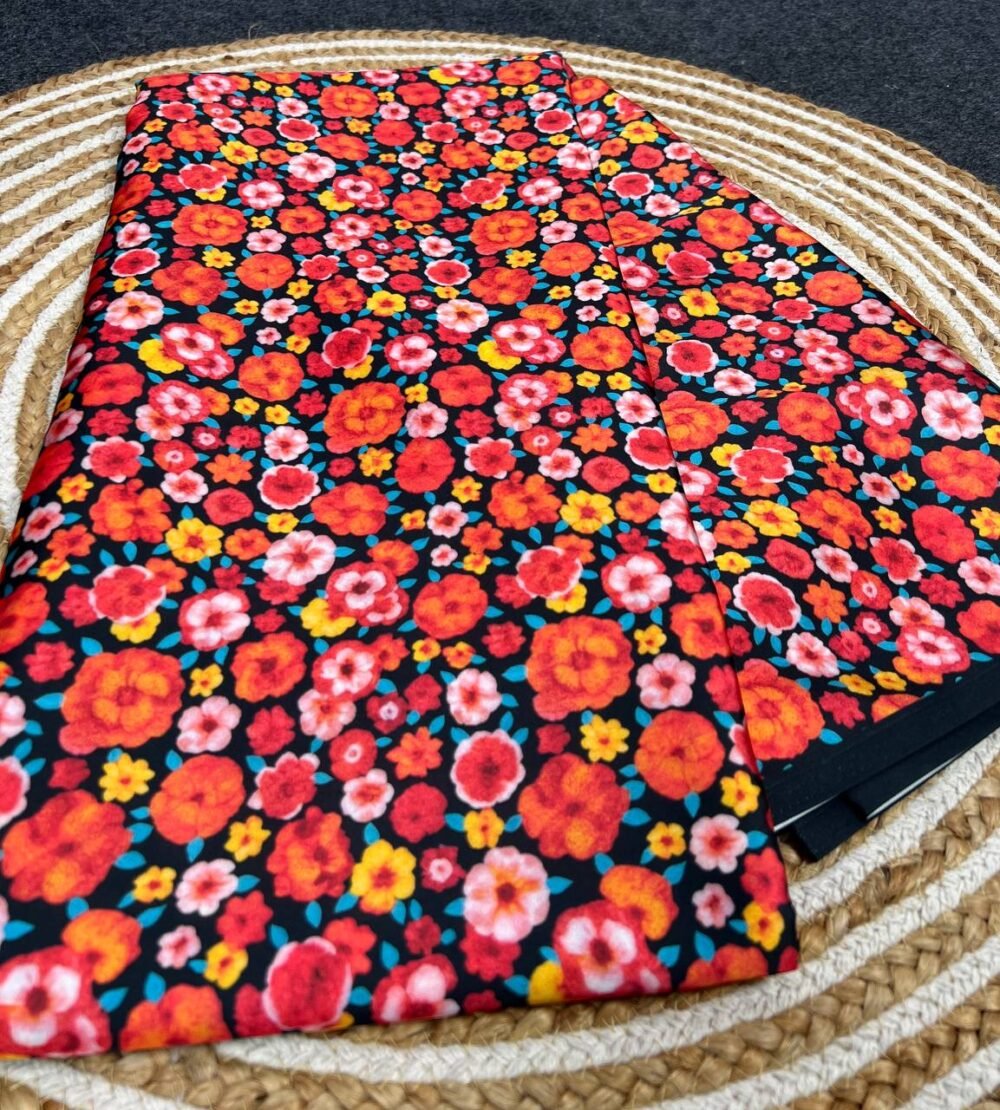 Fabric  -  Original Japan Satin (Devsena satin)  work - Digital print - Image 7